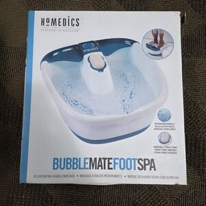 HoMedics FB-55 Bubble Mate Foot Spa with Heat Maintenance & Bubbles - Tested